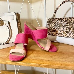 Chinese laundry Versace pink wedges